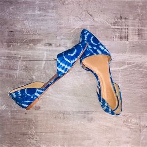 NWOT JCrew D’Orsay Tie Dye Flats